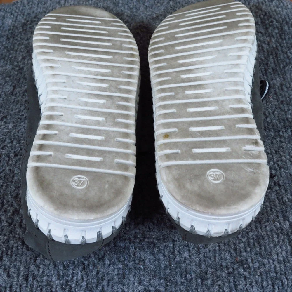 Eric Michael Annie Women Fashion Sneaker Size 37 Walking Travel Grey Suede